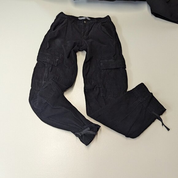 Joie Size 25 Black Corduroy Cargo Pants - Picture 14 of 16